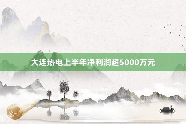 大连热电上半年净利润超5000万元