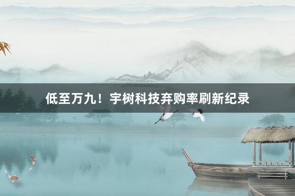 低至万九！宇树科技弃购率刷新纪录