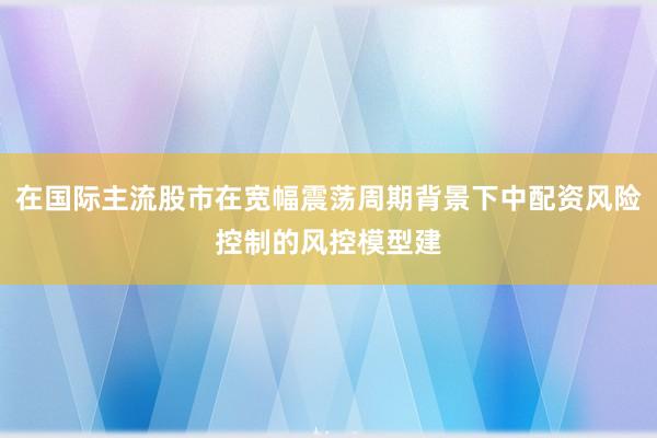 在国际主流股市在宽幅震荡周期背景下中配资风险控制的风控模型建